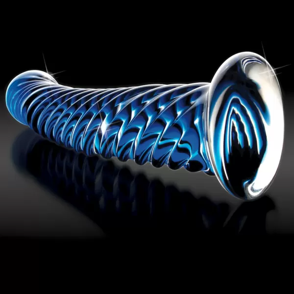 Icicles No. 29 Blue stiklinis dildo &ndash; nuotrauka 3