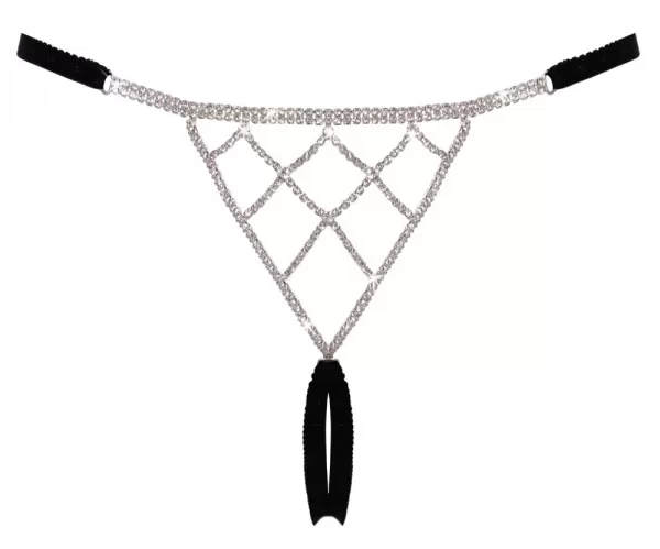 Cottelli lingerie String Rhinestones S-L kelnaitės, stringai &ndash; nuotrauka 5