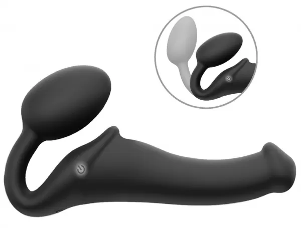 Strap-On-Me Vibrating Strap-On M Black Strap-on dildo &ndash; nuotrauka 2