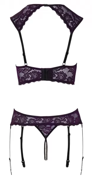 Cottelli lingerie Shelf Bra Set Purple 85B/L Seksuali liemenėlė &ndash; nuotrauka 9