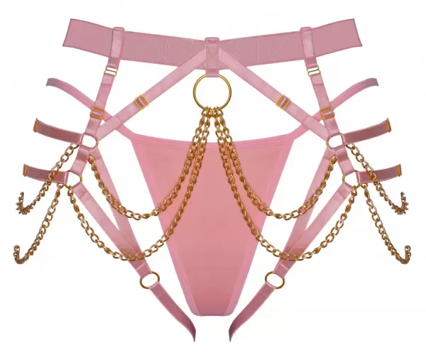 Bad Kitty String pink S-L Seksuali lateksinė apranga &ndash; nuotrauka 7
