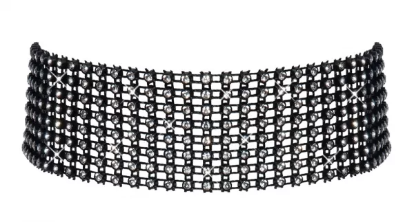 Cottelli accessoires Rhinestone Choker Seksuali juvelyrika &ndash; nuotrauka 4