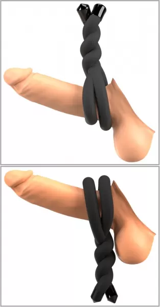 Bad Kitty bk bendable cock & ball ring Penio žiedas - užveržėjas &ndash; nuotrauka 10