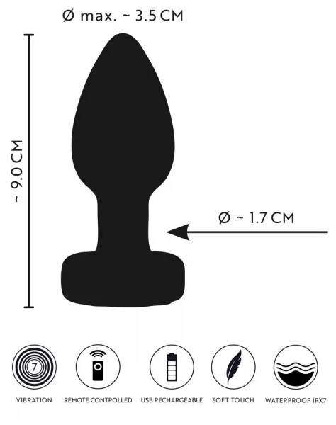 Anos rc Flashing Butt Plug Analinis kai&scaron;tis &ndash; nuotrauka 12