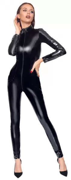 Black Level Vinyl Jumpsuit long xl Seksuali lateksinė apranga &ndash; nuotrauka 2