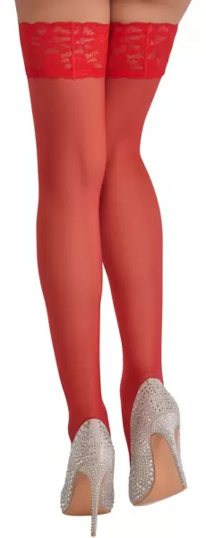 Cottelli legwear Hold-ups red 3 Prisegamos kojinės &ndash; nuotrauka 6
