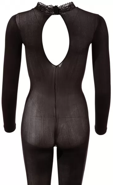 NO:XQSE Catsuit with Lace Collar M/L kūno kojinė &ndash; nuotrauka 7