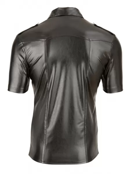 Svenjoyment Imitat. Leather Men's Shirt L seksualūs vyri&scaron;ki mar&scaron;kinėliai &ndash; nuotrauka 6