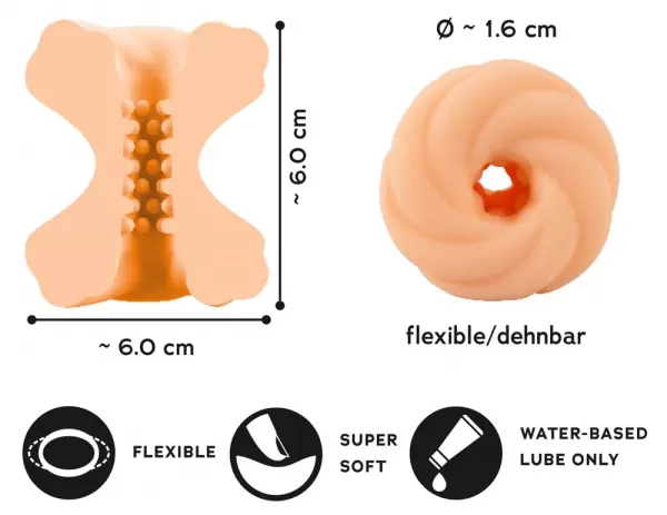 Eigenlabel Grossokunde Gina Glitter 4in1 pleasure toy Penio žiedas - užveržėjas &ndash; nuotrauka 14