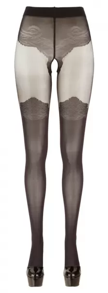 Cottelli legwear Crotchless Tights 2 Prisegamos kojinės &ndash; nuotrauka 5