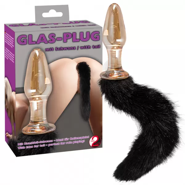 You2Toys Glass Plug with Tail Analinis kai&scaron;tis &ndash; nuotrauka 6