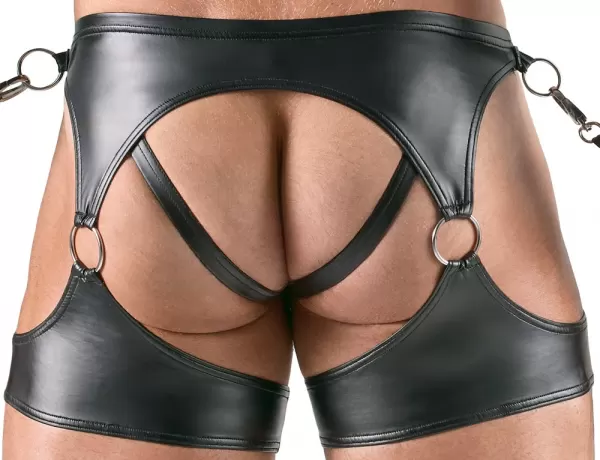 Svenjoyment Bondage Men's Bondage Set 3 pcs. M vyri&scaron;ka lateksinė apranga &ndash; nuotrauka 8