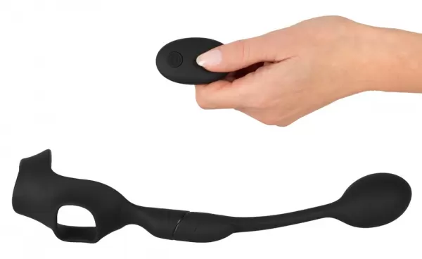 Rebel Cock ring with rc butt p Pakraunamas vibruojantis penio žiedas &ndash; nuotrauka 4