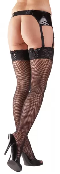 Cottelli legwear Net Stockings Lace S/M Prisegamos kojinės &ndash; nuotrauka 2