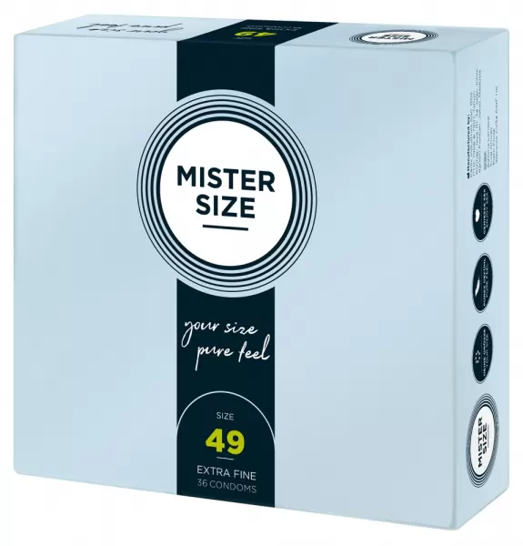 Mister Size 49mm pack of 36 Nestandartinio dydžio prezervatyvai &ndash; nuotrauka 2