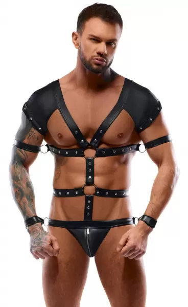 Svenjoyment Bondage Men's Harness Body M vyri&scaron;kas seksualus kombinezonas &ndash; nuotrauka 2