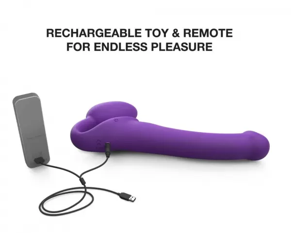 Strap-On-Me Vibrating Strap-On M Purple Strap-on dildo &ndash; nuotrauka 5