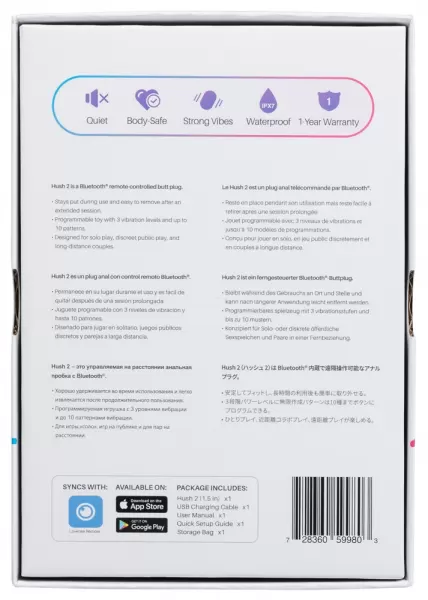 Lovense Hush 2 (1.5) Vibruojantis analinis dildo &ndash; nuotrauka 8