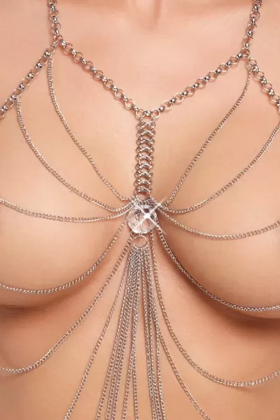 Cottelli accessoires Body Chain silver Seksuali juvelyrika &ndash; nuotrauka 7