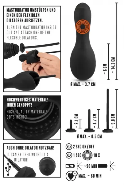 Rebel Glans Masturbation w.3Di Vibruojantis masturbatorius &ndash; nuotrauka 15