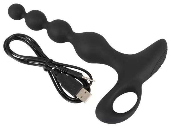 Black Velvets bv Vibrating Anal Beads Vibruojantis analinis dildo &ndash; nuotrauka 12