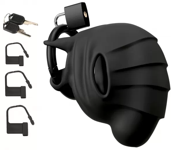Black velvets Cock & Ball cage bdsm ir feti&scaron;as &ndash; nuotrauka 2