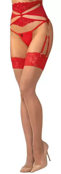 Obsessive obs Stockings 2XL/3XL Prisegamos kojinės &ndash; nuotrauka 2