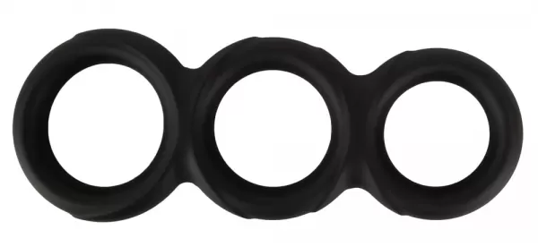 Erecto Triple Cock Ring Penio žiedas - užveržėjas &ndash; nuotrauka 4
