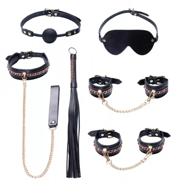 Bad Kitty Bondage Set Chain pančiai, virvė, antrankiai &ndash; nuotrauka 6