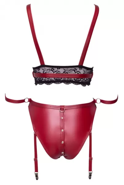 Braletės ir kelnaičių komplektas Bra Set Bondage M &ndash; nuotrauka 7