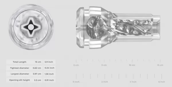 Kiiroo PowerBlow+Pocket Crystal Strok Vibruojantis masturbatorius &ndash; nuotrauka 7