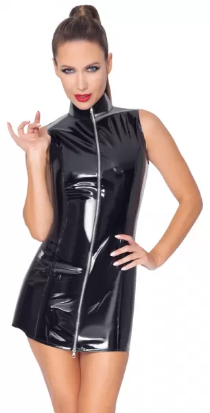 Black Level Vinyl Dress with Zip xl Seksuali lateksinė apranga &ndash; nuotrauka 2