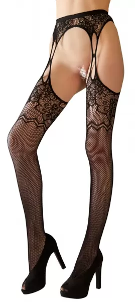 Cottelli legwear Suspender Tights S-L Prisegamos kojinės &ndash; nuotrauka 3