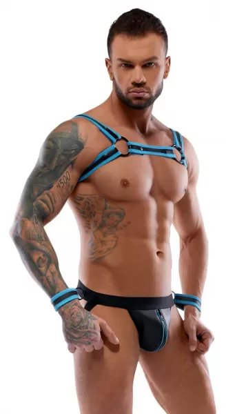 Svenjoyment Bondage Men's Jock set black/blue L Seksualus aksesuaras vyrams &ndash; nuotrauka 3