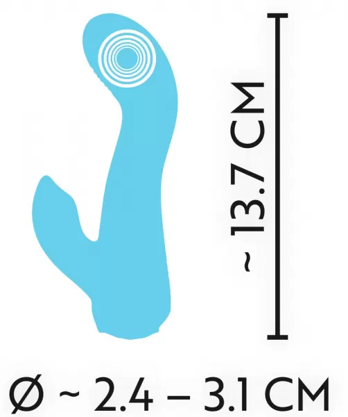 Cuties Mini Vibrator Blue 4.Ge Sekso žaislo priedas &ndash; nuotrauka 12