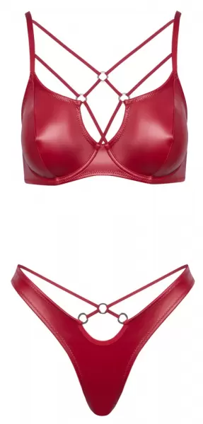 Cottelli lingerie Bra Set red 80B/M Seksuali liemenėlė &ndash; nuotrauka 6