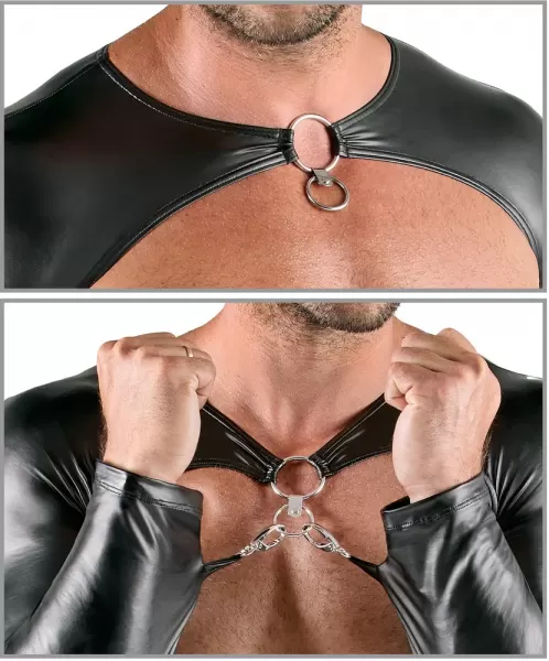 Svenjoyment Bondage Men's Bondage Set 3 pcs. L vyri&scaron;ka lateksinė apranga &ndash; nuotrauka 6