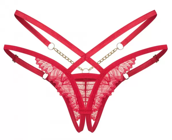 Obsessive obs Thong red 2XL/3XL Plius dydžio seksuali apranga &ndash; nuotrauka 6