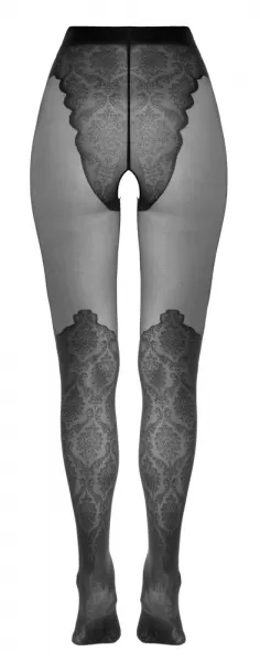 Cottelli legwear Crotchless Tights 5 Prisegamos kojinės &ndash; nuotrauka 8